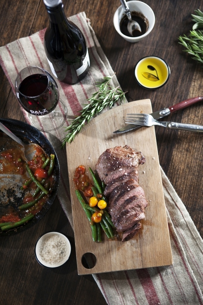 Dal Zotto Trattoria Lamb rump with tomatoes and green beans