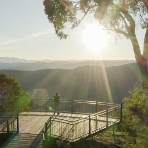 The magnificent views from Power's Lookout, King Valley