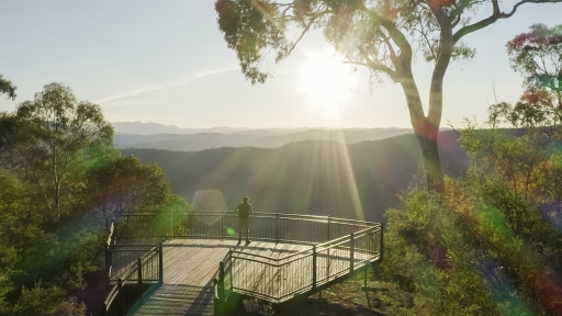 The magnificent views from Power's Lookout, King Valley