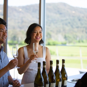 Wine tasting at Chrismont cellar door, King Valley
