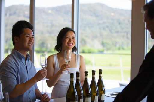 Wine tasting at Chrismont cellar door, King Valley