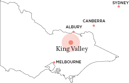 Visit King Valley map