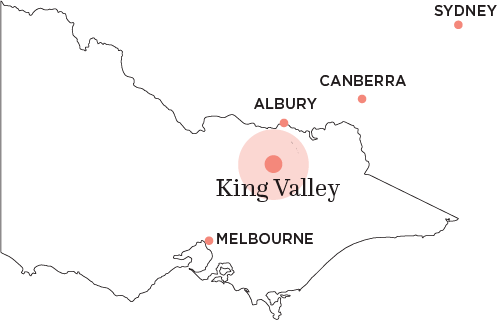 Visit King Valley map Visit King Valley map